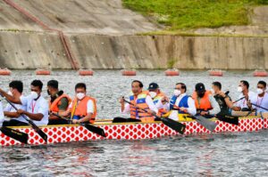 Dayung Perahu Naga, Presiden Jokowi Resmikan Bendungan Ladongi di Kolaka Timur