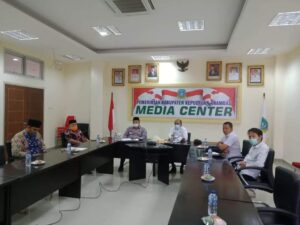 Bupati Dan Wakil Bupati Anambas Ikuti Vidcon Bersama Kementerian ATR/BPN RI
