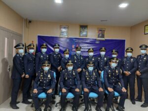 Imigrasi Kelas II TPI Tarempa Lakukan Upacara HBI Secara Virtual