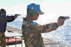 Jelang Lomba Menembak Antar Satgas Unifil, Prajurit KRI SIM-367 Fokus Latihan
