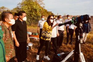 DPR RI Uji Coba Teropong Pemantau Hilal, Cen Sui Lan: Kita Dorong Natuna Punya Radar BMKG