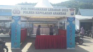 Jelang Idul Fitri, Polres Anambas Dirikan Pospam Di Pelabuhan Tarempa