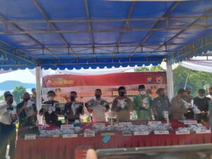 Kokain Tak Bertuan Seharga 350 Miliar Rupiah Dimusnahkan Wakapolda Kepri