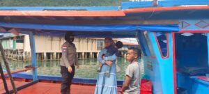 Polsek Siantan Himbau Masyarakat Pengguna Transportasi Laut Hati-Hati Terhadap Cuaca Ekstrim