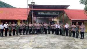 Jaga Sinergitas, Polsek Siantan Dan Koramil 02 Tarempa Lakukan Apel Gabungan