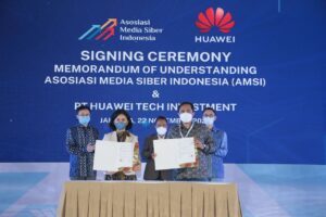 Huawei Gandeng AMSI Jalin MoU Tingkatkan Digital Media Siber di Indonesia