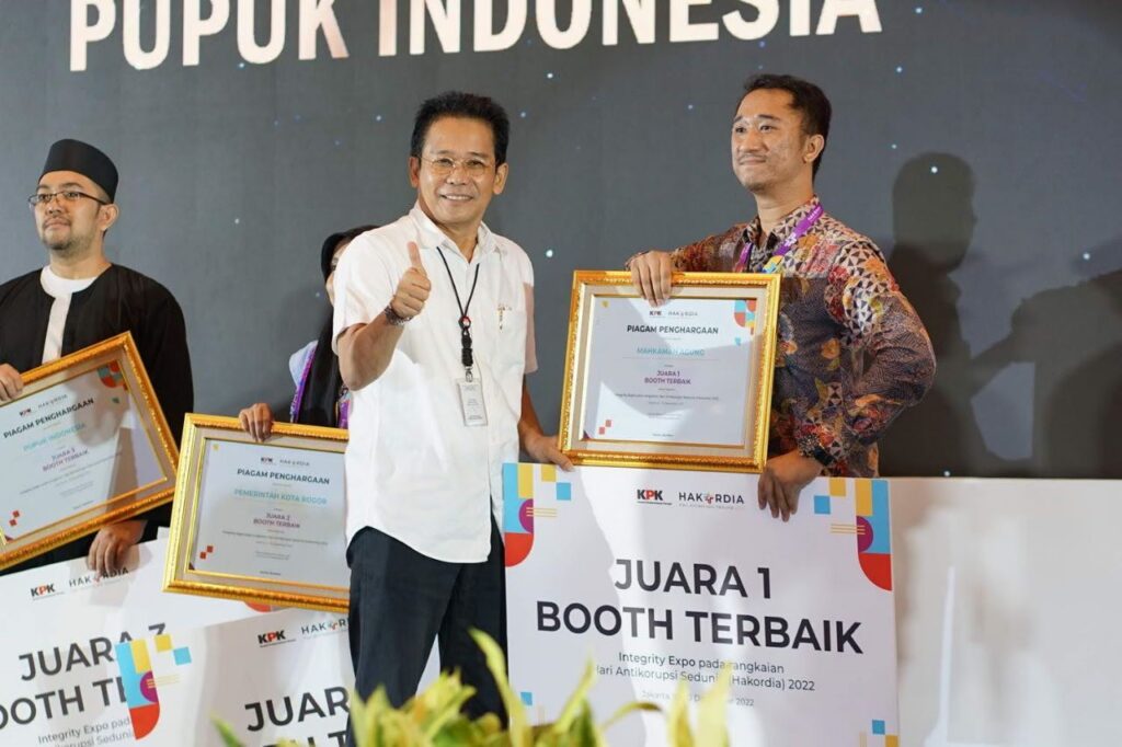 puncak Hari Antikorupsi Sedunia (Road to Hakordia) Tahun 2022. Acara yang telah berlangsung dari 9-10 Desember 2022 ini digelar di Hotel Bidakara, Jakarta Selatan(10/12).
