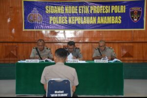 Lakukan Sidang Kode Etik, AIPDA RA Diancam 18 Tahun Penjara