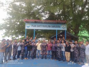 Pererat Sinergitas, Komandan Lanal Tarempa Ajak Insan Pers Ngopi Bareng