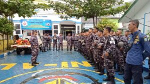 2 Pesawat Musuh Memasuki Wilayah Indonesia, Lanal Tarempa Lakukan Latihan Glagaspur