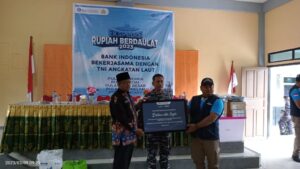 Lanal Tarempa Bersama Bank Indonesia Pastikan Rupiah Tetap Berdaulat di Anambas
