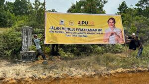 Jalan Menuju Pemakaman Tidak Luput Perhatian Cen Sui Lan Bulan Ramadhan ini Tuntas Dikerjakan