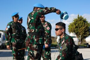 23 Prajurit TNI FHQSU TNI Konga XXVI O1 UNIFIL Naik Pangkat