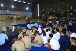 Doa Bersama Dimulainya Pekerjaan Renovasi Hanggar Skadron 32