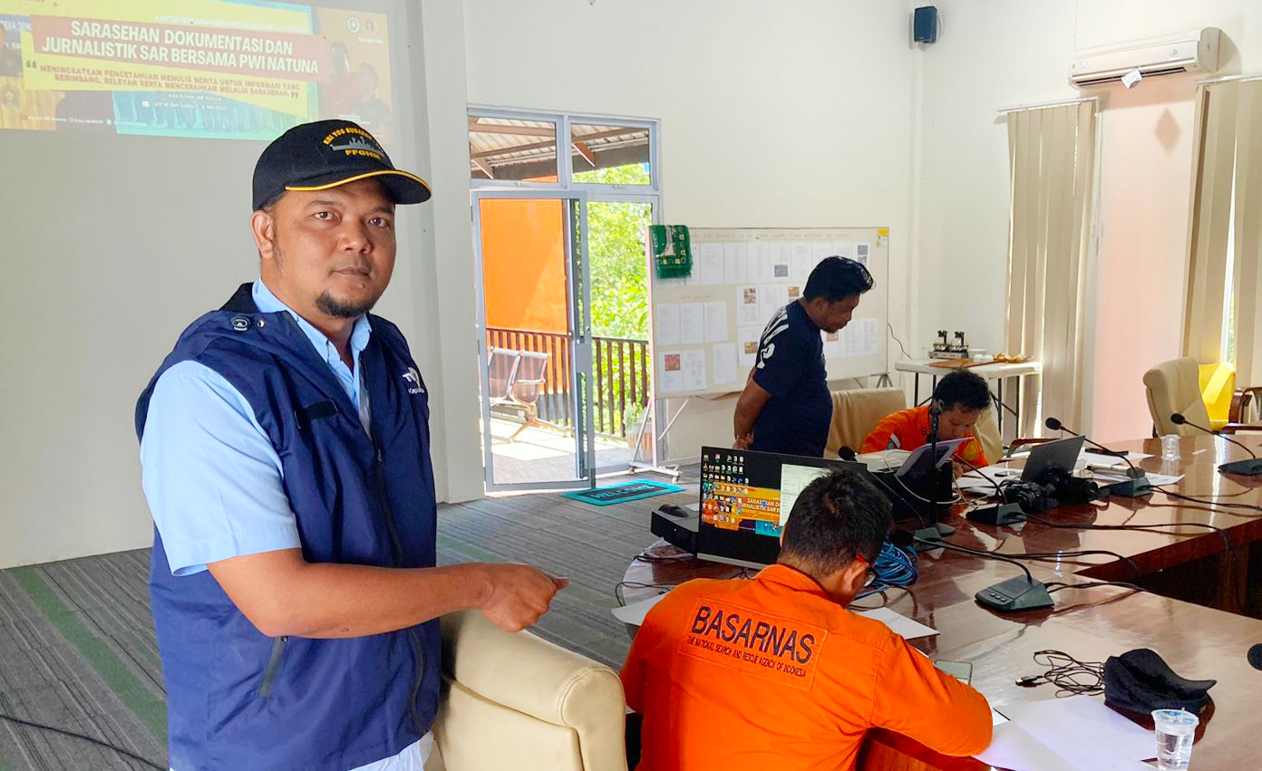 Kantor Pencarian dan Pertolongan (KPP) Basarnas Natuna melalui bagian Kehumasannya menggelar kegiatan Sarasehan Dokumentasi Jurnalistik SAR Sabtu (6/5/2023)