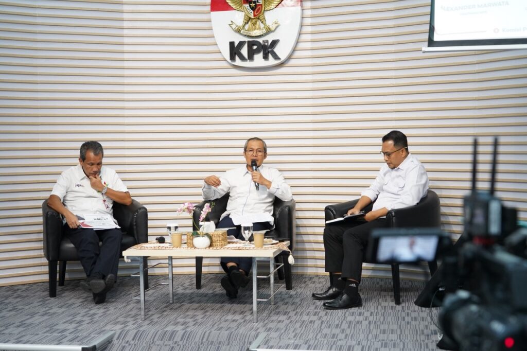 Wakil Ketua KPK, Alexander Marwata, dalam diskusi media di Jakarta