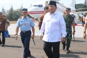 Danlanud Abdulrachman Saleh Malang Sambut Kedatangan Menhan RI