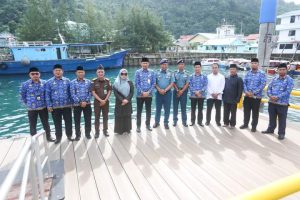 Sekda Anambas Hadiri Acara Tepung Tawar Dermaga Apung Tarempa