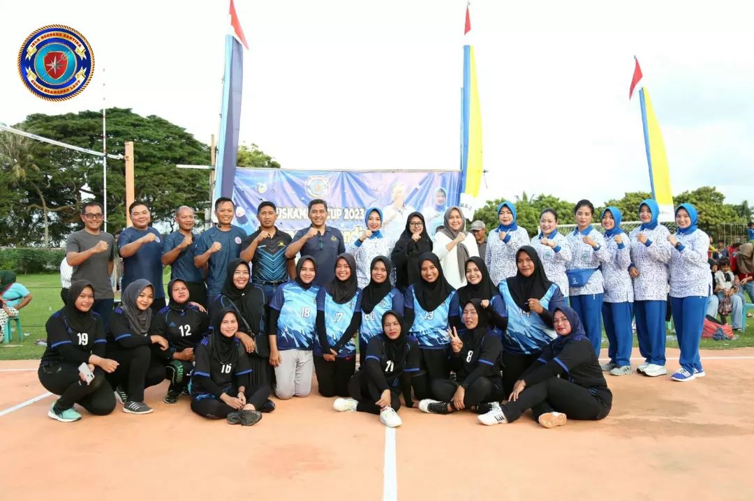 final pertandingan bola volly putri Guskamla I Cup 2023
