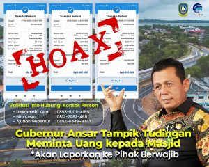 Gubernur Kepri Ansar Tampik Tudingan Info Hoax Meminta Uang kepada Masjid