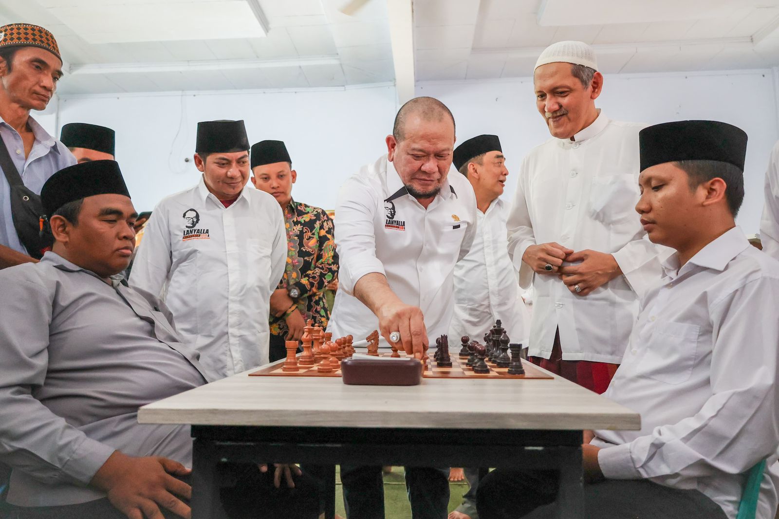 Ketua DPD RI, AA LaNyalla Mahmud Mattalitti saat membuka turnamen catur