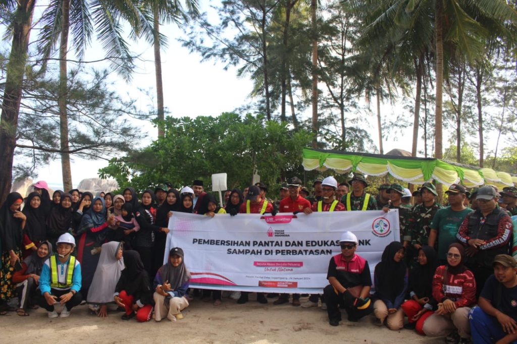 Garda Lingkungan di Natuna Pembersihan Pantai dan Edukasi Bank sampah di Perbatasan