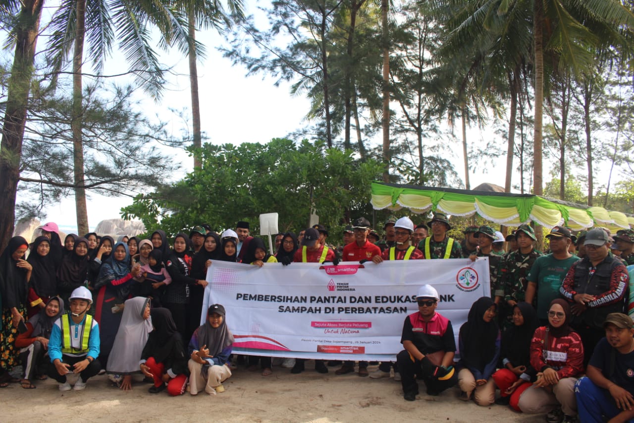 Garda Lingkungan di Natuna Pembersihan Pantai dan Edukasi Bank sampah di Perbatasan