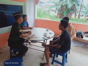 Serka M Hasibuan Kunjungi Desa Binaannya Lakukan Komsos