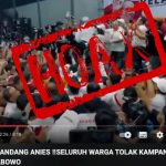 [HOAKS] Seluruh Warga Menolak Kampanye Politik Prabowo-Gibran