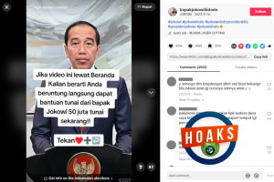 [HOAKS] Bantuan Rp 50 Juta dari Jokowi