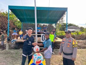 Polsek Serasan Meriahkan Open Tournament Bola Subi Besar Timur CUP