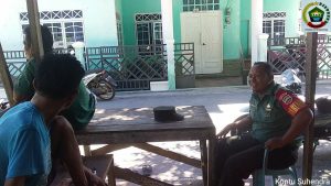 Komsos Koptu Suhendra, Jalin Silaturahmi di Desa Air Asuk