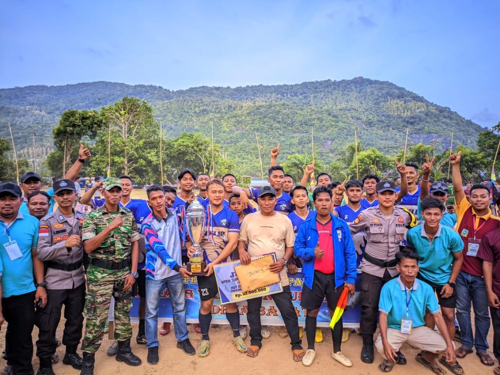 Serda Saiful Bahri Lakukan PAM Turnamen Bola Desa Bayat