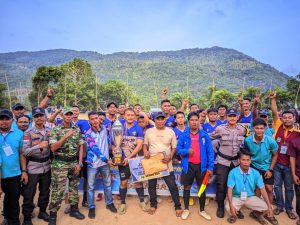 Serda Saiful Bahri Lakukan PAM Turnamen Bola Desa Bayat
