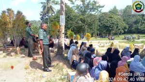 Babinsa Koramil Palmatak Melayat Korban Laka Laut KM Samarinda