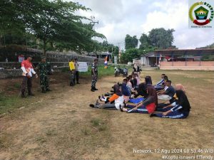 Berikan Ilmu Paskibra, Danramil Palmatak Kembali Berikan Materi PBB