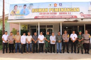 Kapolres dan Dandim Natuna Kunjungi Posko Pemenangan, Ajak Masyarakat Jaga Pilkada Damai