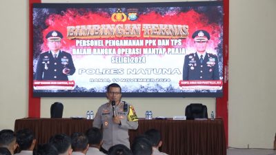 Kapolres Natuna AKBP Nanang Budi Santosa, S.I.K dengan para Kasatgas OMP Seligi 2024