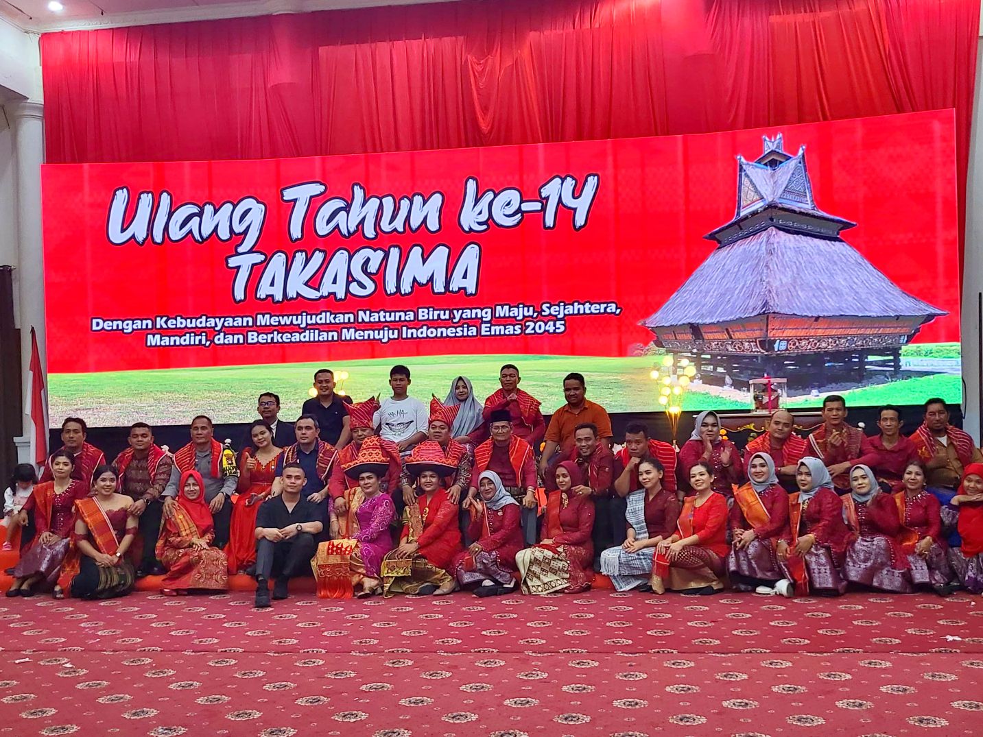 Ikatan Keluarga Batak Tanah Karo Simalem (TAKASIMA) Kabupaten Natuna memperingati Hari Ulang Tahunnya yang ke-14