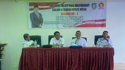 Marzuki, SH, Ketua Fraksi Gerindra Mendengar dan Menjawab Aspirasi Warga Anambas