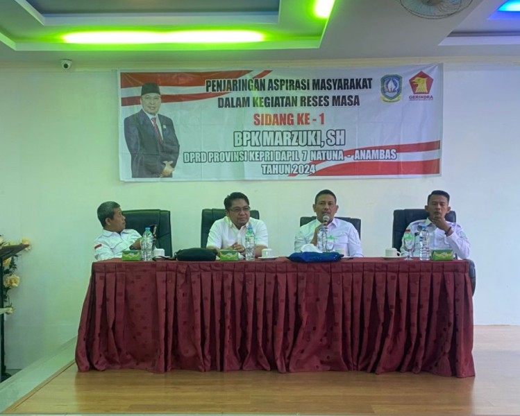 Jaring Asmara Anggota DPRD Provinsi Kepri di Kabupaten Kepulauan Anambas, di lantai II aula hotel Tarempa Beach, Rabu (11/12/2024).