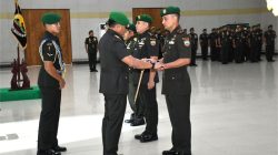 Pangdam I/BB Mayjen TNI Rio Firdianto memimpin serah terima jabatan (Sertijab) Komandan Batalyon Komposit 1 Gardapati.