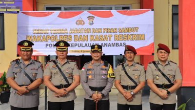 Polres Anambas Laksanakan Sertijab Waka dan Kasat Reskrim
