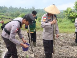 Polres Natuna Ikut Ambil Bagian Penanaman Jagung Serentak Ketahanan Pangan