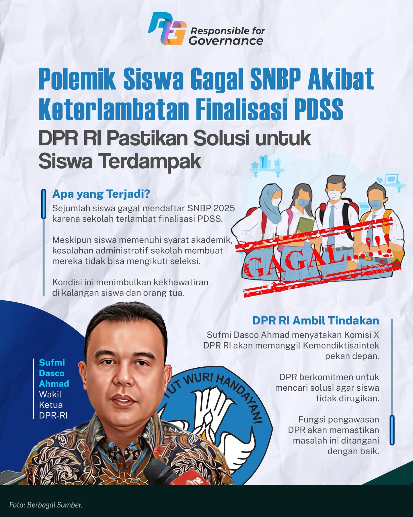 Wakil Ketua DPR RI, Sufmi Dasco Ahmad,