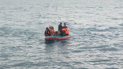 Guskamla Koarmada III, berhasil melaksanakan operasi penyelamatan terhadap awak kapal (ABK) dan penumpang KM Putri Papua.
