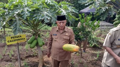 Bupati Sanusi melakukan kunjungan kerja ke beberapa desa di Kecamatan