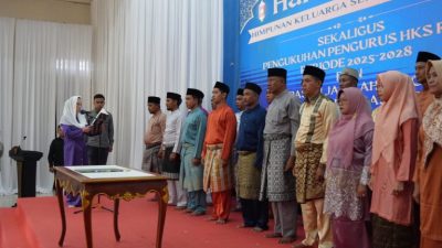 Pengurus Himpunan Keluarga Serasan Periode 2025-2028 sekaligus halal bihalal dan pelepasan jamaah haji warga Serasan dan Serasan Timur