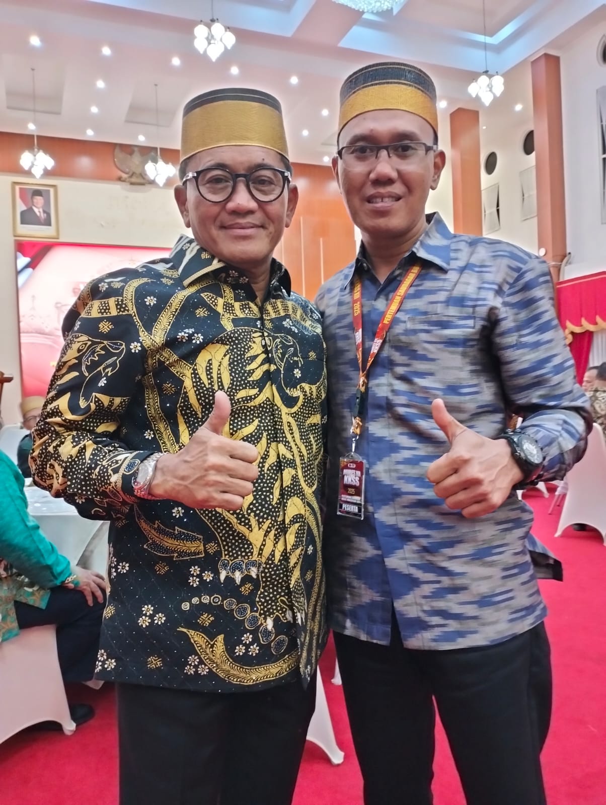 Andi Rukman Karumpa (Ketua HIKMA Sulsel fotor bersama Lawyer Papan atas Provinsi Kepri Muh. Nasrul Arsyad SH. MS.i