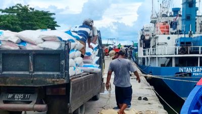 Bongkar muat kapal pelabuhan natuna